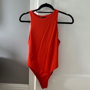 Orange zara bodysuit